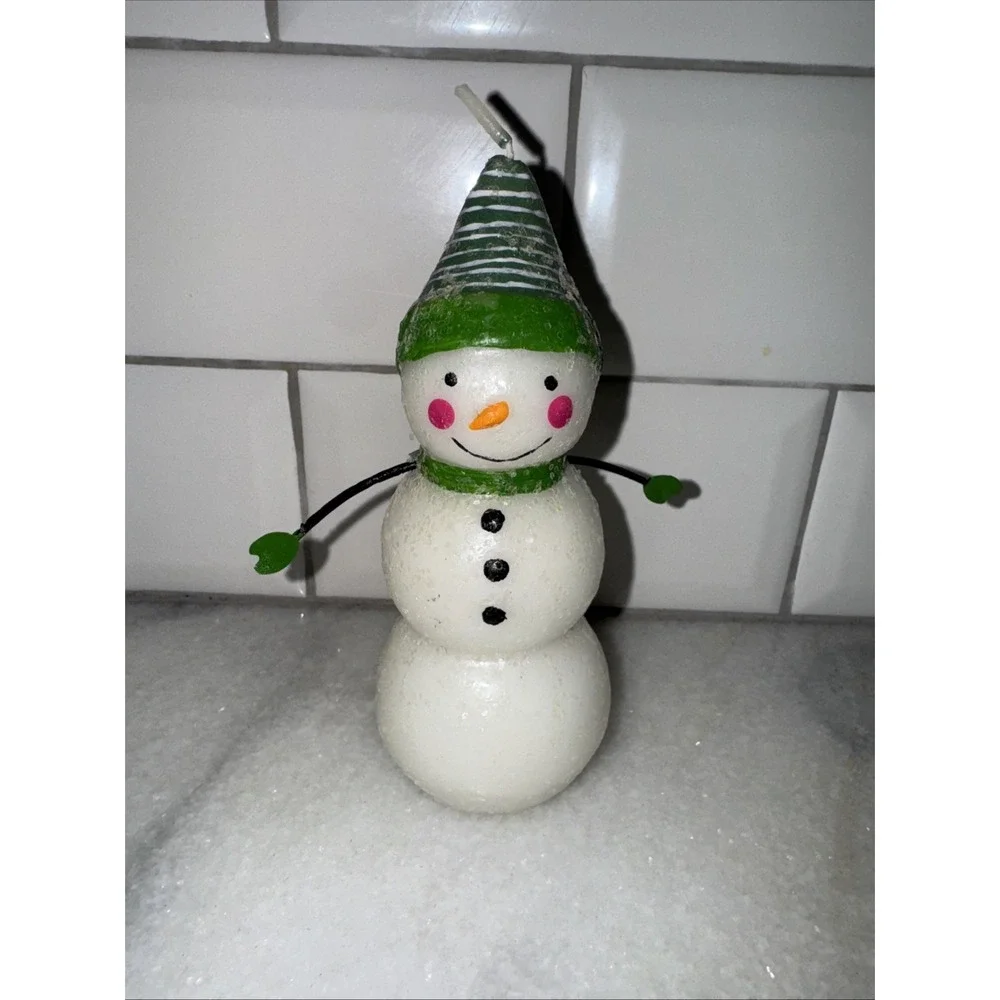 Vintage‎ Snowman Candle
